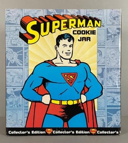 1998 Collectors Edition Clay Art Superman Cookie Jar