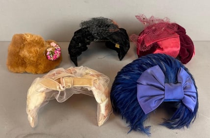 Group of Vintage Womens Juliet Caps