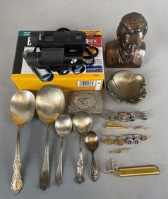 Group of Silver Plated Items and More