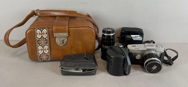 Olympus Pen-FT Camera with Lenses