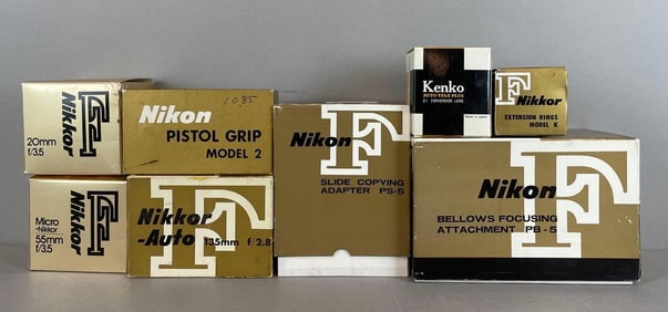 Group of Nikon / Nikkor Camera Equipment