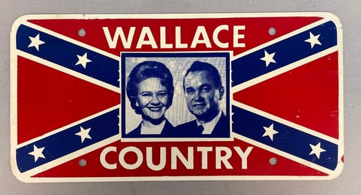 Wallace Country Political Advertising License Plate