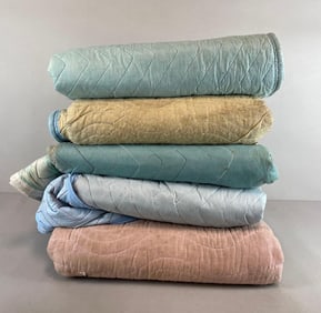 Group of Quilted Moving Blankets