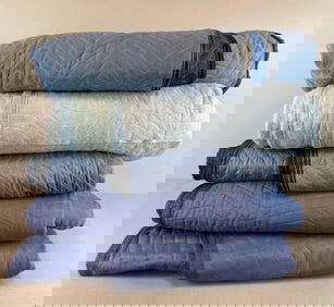 Group of Quilted Moving Blankets