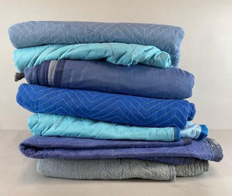 Group of Quilted Moving Blankets