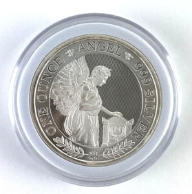 2021 The East India Company Saint Helena Napoleon Angel 1 oz .999 Silver Round