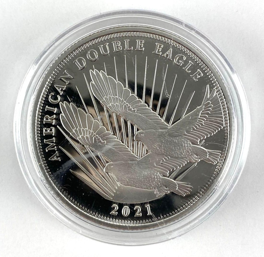 2021 Cook Island Double Eagle Tribute to the United States 1/2 oz .999 Silver Coin (1 of 2)