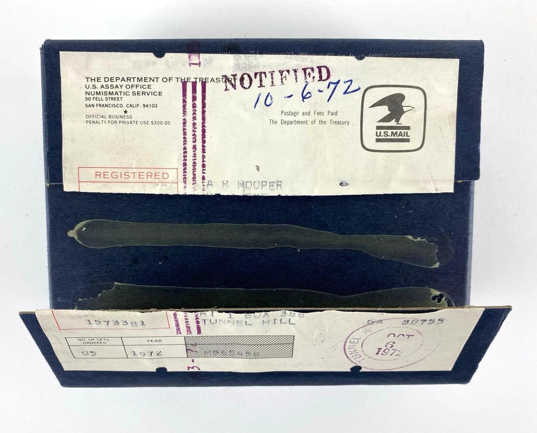 Group of 5 1972 US Mint Coin Proof Sets (1 of 2)