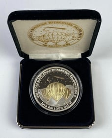 1996 Kodak Albuquerque International Balloon Fiesta 1oz .999 Fine Silver Commemorative Coin