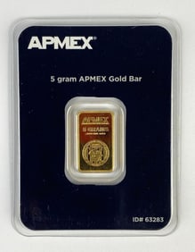 APMEX 5g Gold Ingot/Bar