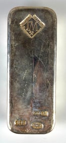 Johnson Matthey 100oz .999 Fine Silver Bar