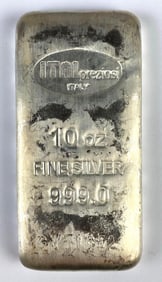 Italpreziosi 10oz .999 Fine Silver Ingot/Bar