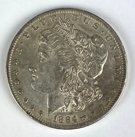 1884 $1 Morgan Silver Dollar Coin