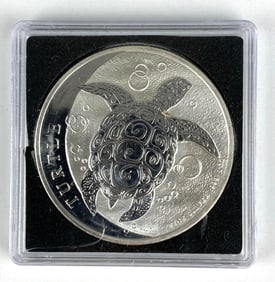 2020 NIUE 1 Oz .999 Fine Silver $2 Hawksbill Turtle