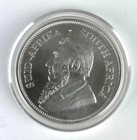2019 South African Krugerrand  1 Oz Fine Silver R1 Round