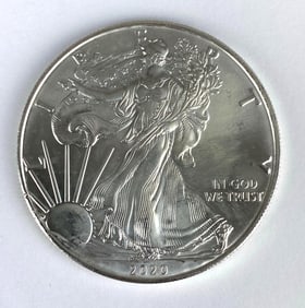 2020 1 Oz .999 Fine Silver Eagle $1 Coin
