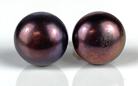 Pair of 14K Gold Pearl Stud Earrings