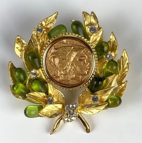 Camrose and Kross Reproduction First Lady Jackie Kennedy Brooch