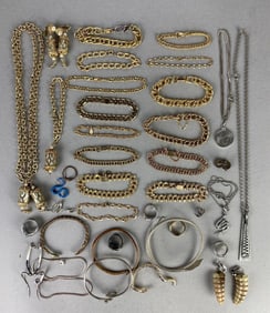 Group of Costume Jewelry Bracelets and More