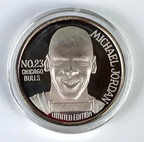 1991 NBA Michael Jordan 1oz .999 Fine Silver Round