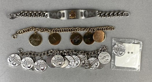 Group of 3 Charm Bracelets and More