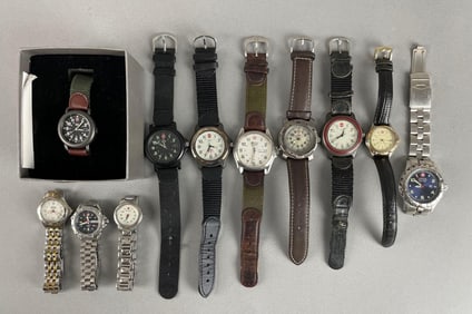 Group of Men's Swiss Army Wristwatches