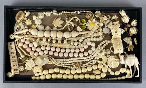 Group of Assorted Bone Jewelry