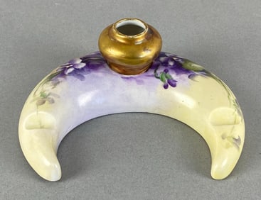 Princess Louise Floral Porcelain Inkwell