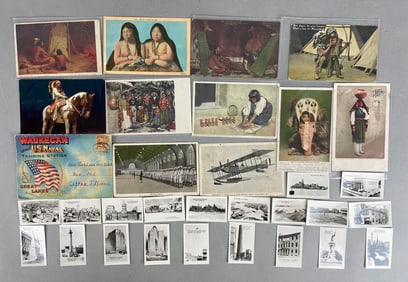 Group of Native American Postcards and More