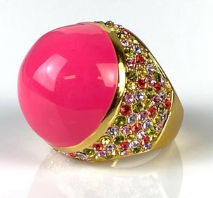 Kate Spade CZ and Resin Lollie Cabochon Ring