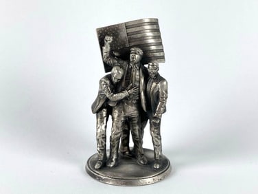 SUPER RARE Limited Edition Gold Spartan Trump Fight Fight Fight No.50 3.1 oz .999 Silver Figure