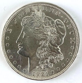 1921 US $1 Morgan Silver Dollar