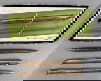 Group of Gold Filled Pens and Mechanical Pencils