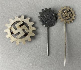 Group of 3 WW2 German DAF Badges