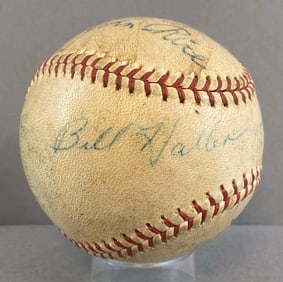 Umpire Multi-Signed Official AL Cronin Game Used Baseball