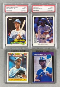 1989 Topps Traded Ken Griffey Jr #41T PSA 9 Rookie + 3 Other Ken Griffey Cards