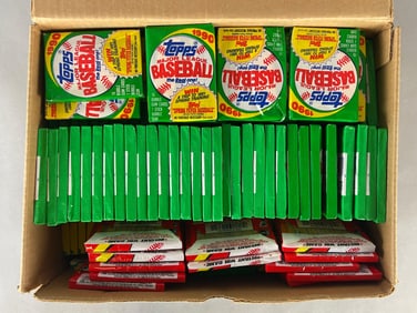 196 - 1990 and 91 Topps Baseball Unopened Wax Packs