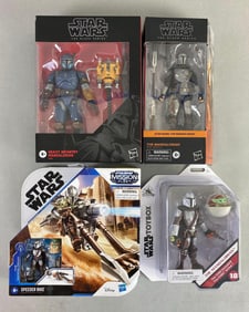 Group of 4 Hasbro Star Wars The Mandalorian Action Figures