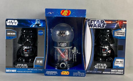 Group of 3 Star Wars Candy Dispensers