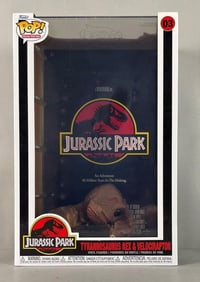 Funko Pop Jurassic Park T-Rex and Velociraptor Vinyl Figure Set