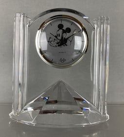 Lenox Disney Mickey Mouse Crystal Clock