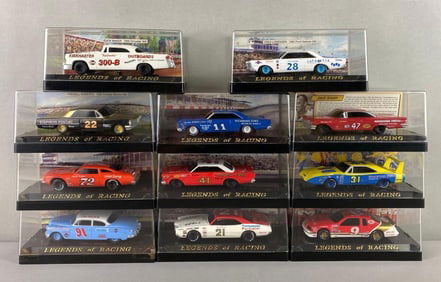 Group of 11 Legends of Racing Die-Cast Cars