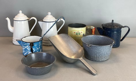 Group of Enamelware