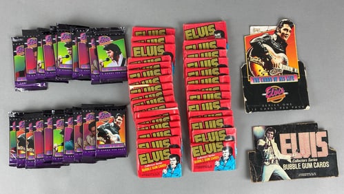 Group of Elvis Trading Card Packs and More