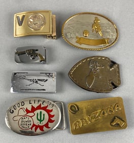 Group of 7 Belt Buckles