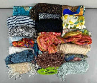 Group of Assorted Scarves