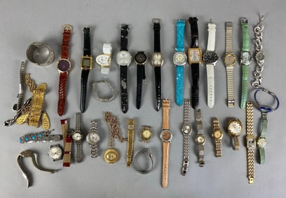 Group of Assorted Wrist Watches and More