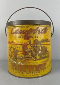 Vintage Campbell Holton Blend Coffee Advertising Tin