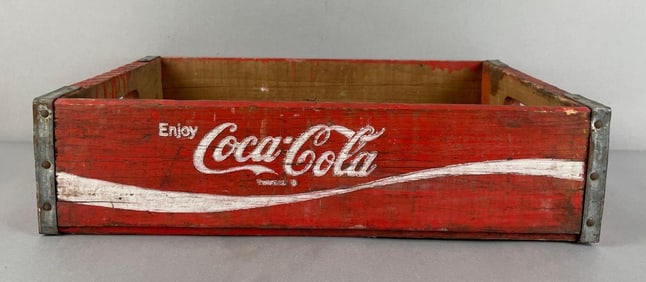 Vintage Coca-Cola Wood Advertising Crate