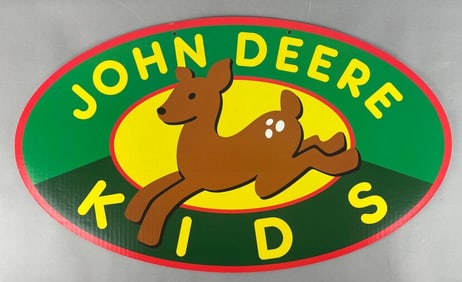 John Deere Kids Double Sided Cardboard Advertising Sign